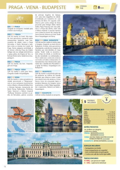 Praga  Viena  Budapeste - Premium