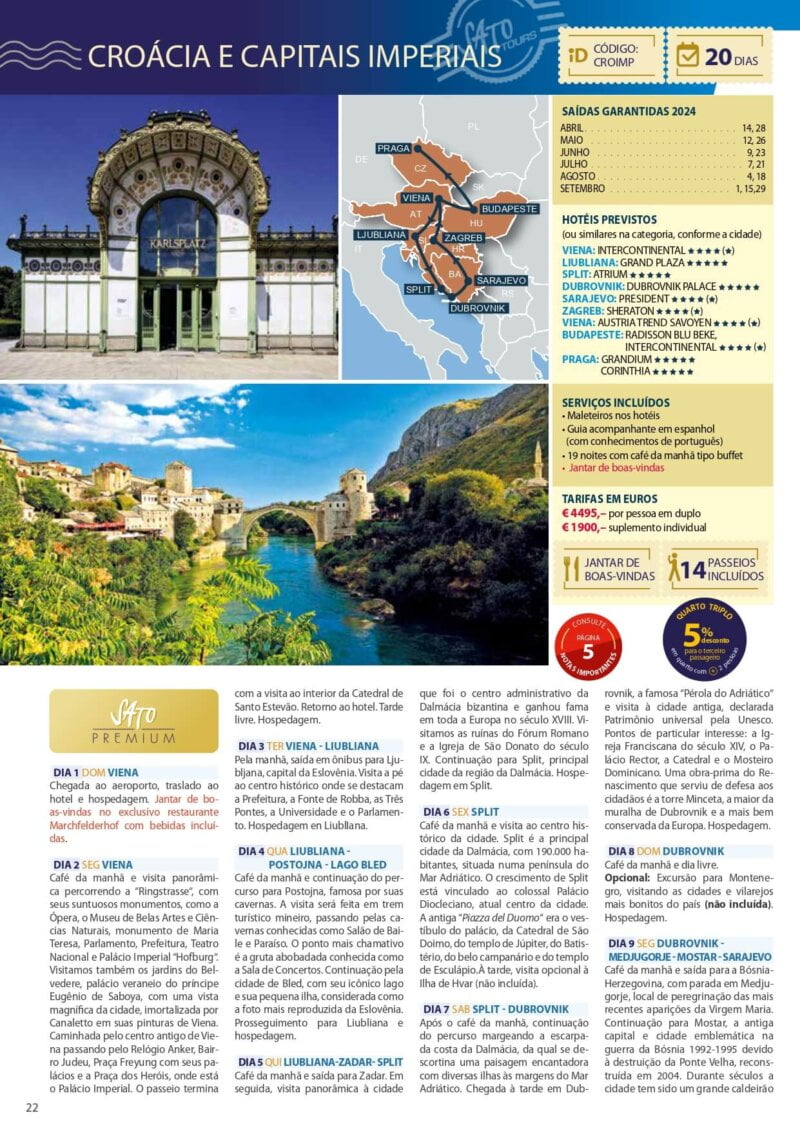 CROÁCIA E CAPITAIS IMPERIAIS