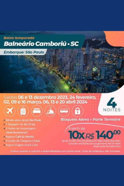 Balneário Camboriú/SC - Baixa Temporada