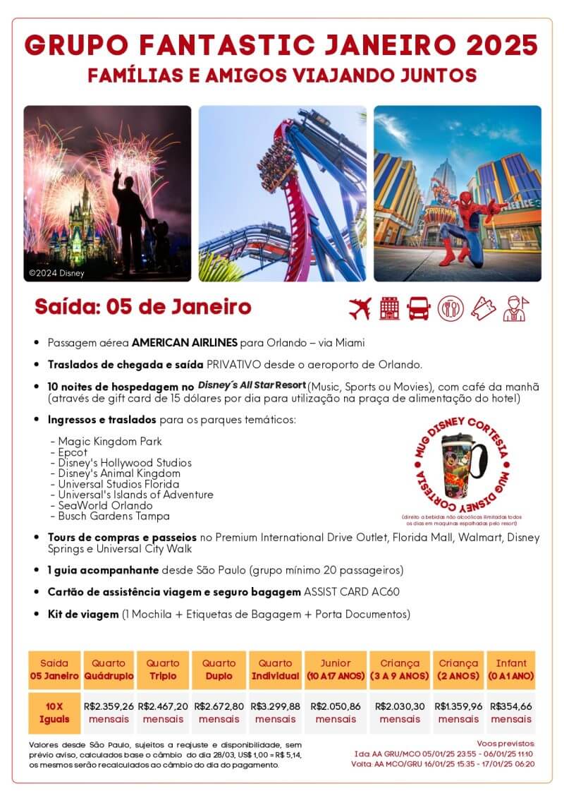 Grupo Fantastic Janeiro 2025