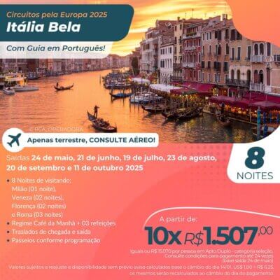 Italia Bela - Com guia Português