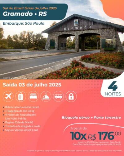 Gramado - RS - Férias Julho/25